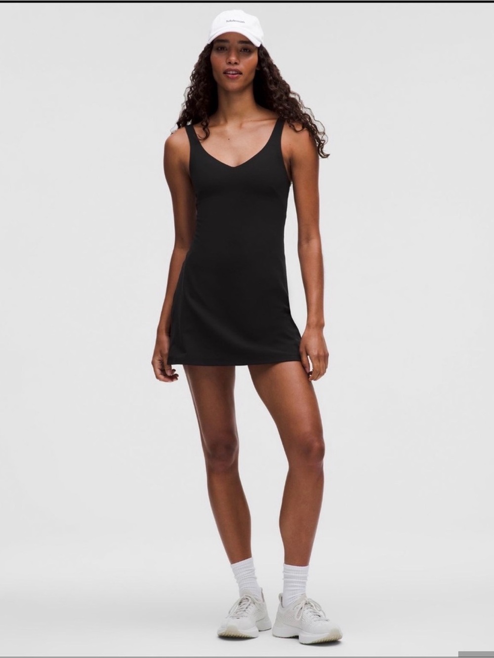 lululemon athletica Black V-Neck Slip Dress